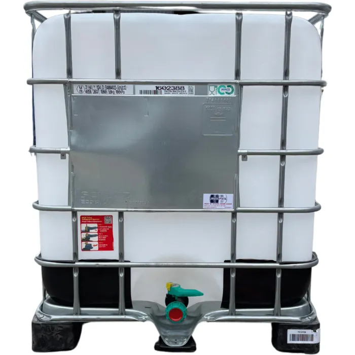 SCHÜTZ MX- 1000 Literes erősített , Műanyag raklapos mosott IBC tartály /Élelmiszeres/ Un, Hibátlan ,újszerű állapot!