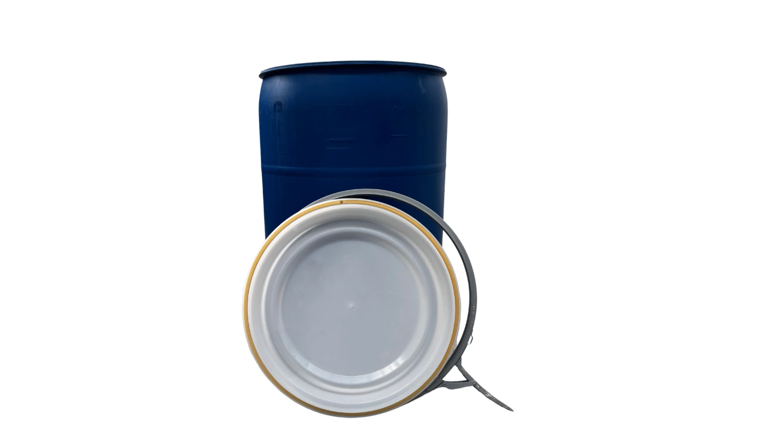 200 literes levehető tetejű,bajonett záras mosott műanyag hordó,Élelmiszerre! UN - Image 2