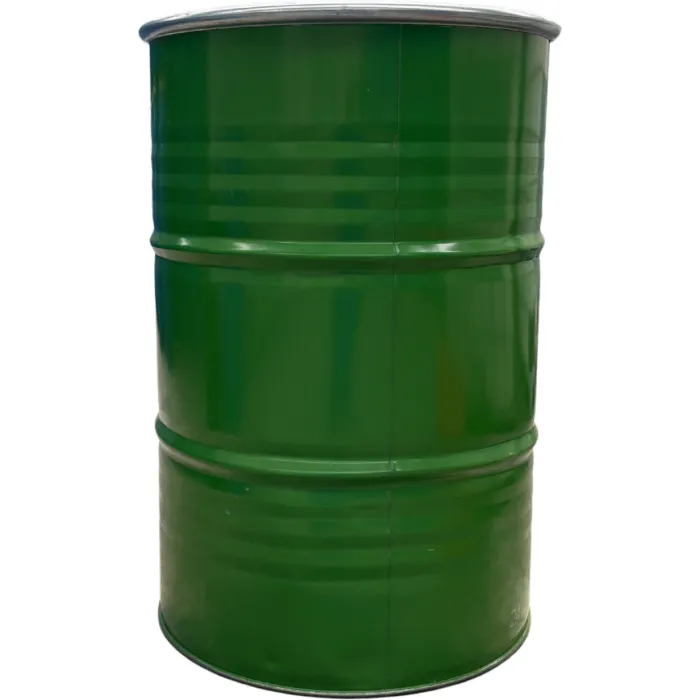 213 literes levehető tetejű,bajonett záras mosott fémhordó,Élelmiszeres, UN