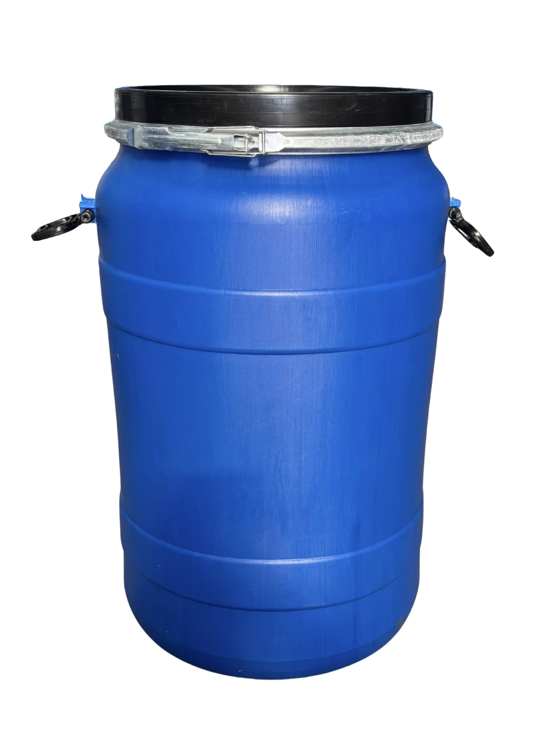 90-100 literes levehető tetejű, bajonettzáras műanyag mosott hordó, Élelmiszerre is! két füles