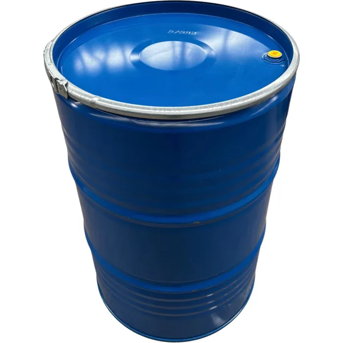 213 literes levehető tetejű, bajonettzáras mosott, fémhordó, Un minősített