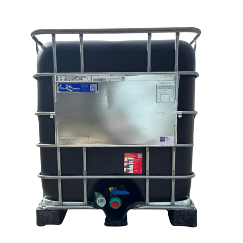 SCHÜTZ MX- 1000 Literes , Műanyag raklapos mosott IBC tartály /FEKETE BALLONOS/