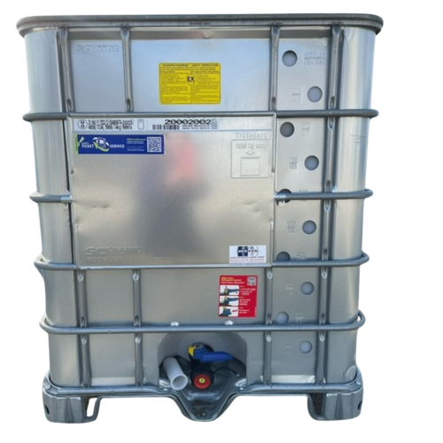 SCHÜTZ SX-EX speciális 1000 literes mosott , Fém palástos IBC tartály,UN