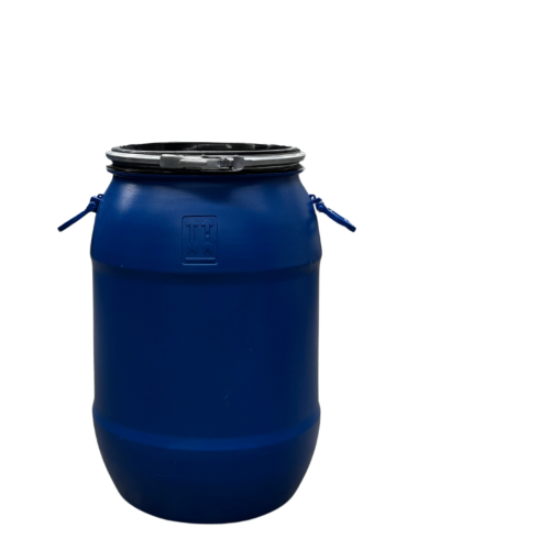 70 Literes, Élelmiszeres, Műanyag Hordó, Levehető Tetővel, Bajonettzárral, Két Füllel