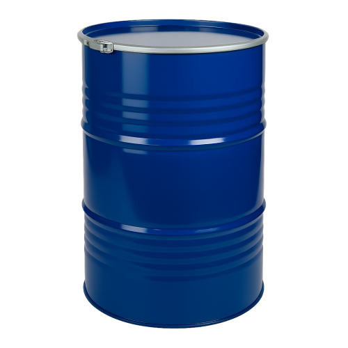 213 literes levehető tetejű, bajonettzáras mosott, fémhordó, Élelmiszeres