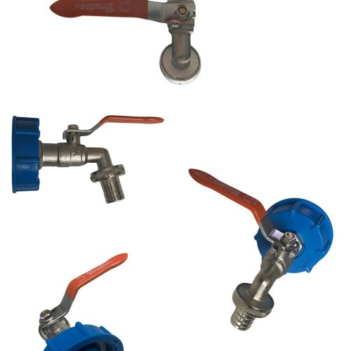 IBC tartály Tartozék, 2"-os csatlakozó -3/4"-es fém csappal