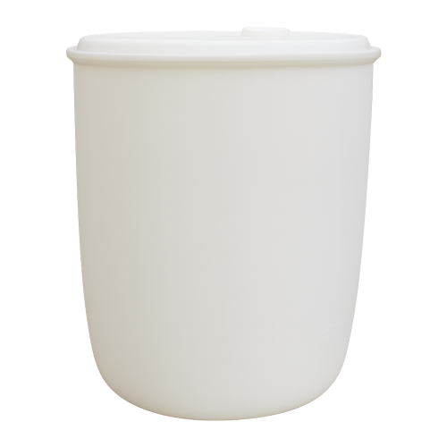 120 Literes VALÉREX rögzített tetejű mosott, élelmiszeres műanyag hordó, UN minősített