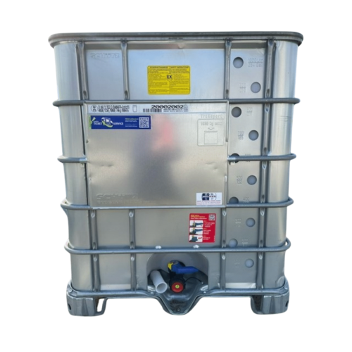 SCHÜTZ SX-EX speciális 1000 literes mosott , Fém palástos IBC tartály,UN