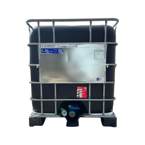 SCHÜTZ MX- 1000 Literes , Műanyag raklapos mosott IBC tartály /FEKETE BALLONOS/